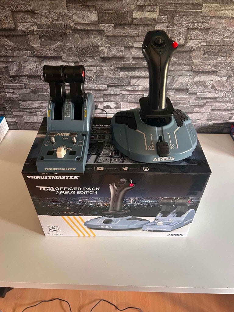 Thrustmaster Officer Pack Airbus Edition, Computers en Software, Joysticks, Ophalen of Verzenden, Zo goed als nieuw, Trustmaster