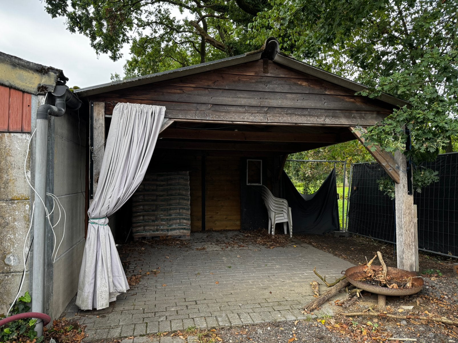 Houten afdak, Enlèvement, Utilisé, Carport