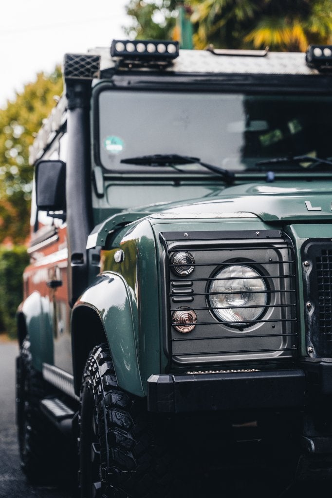 Land Rover Defender 90 // KESWICK GREEN // LUXE SEATS, Auto's, Zwart, Traction-control, Leder, Vierwielaandrijving