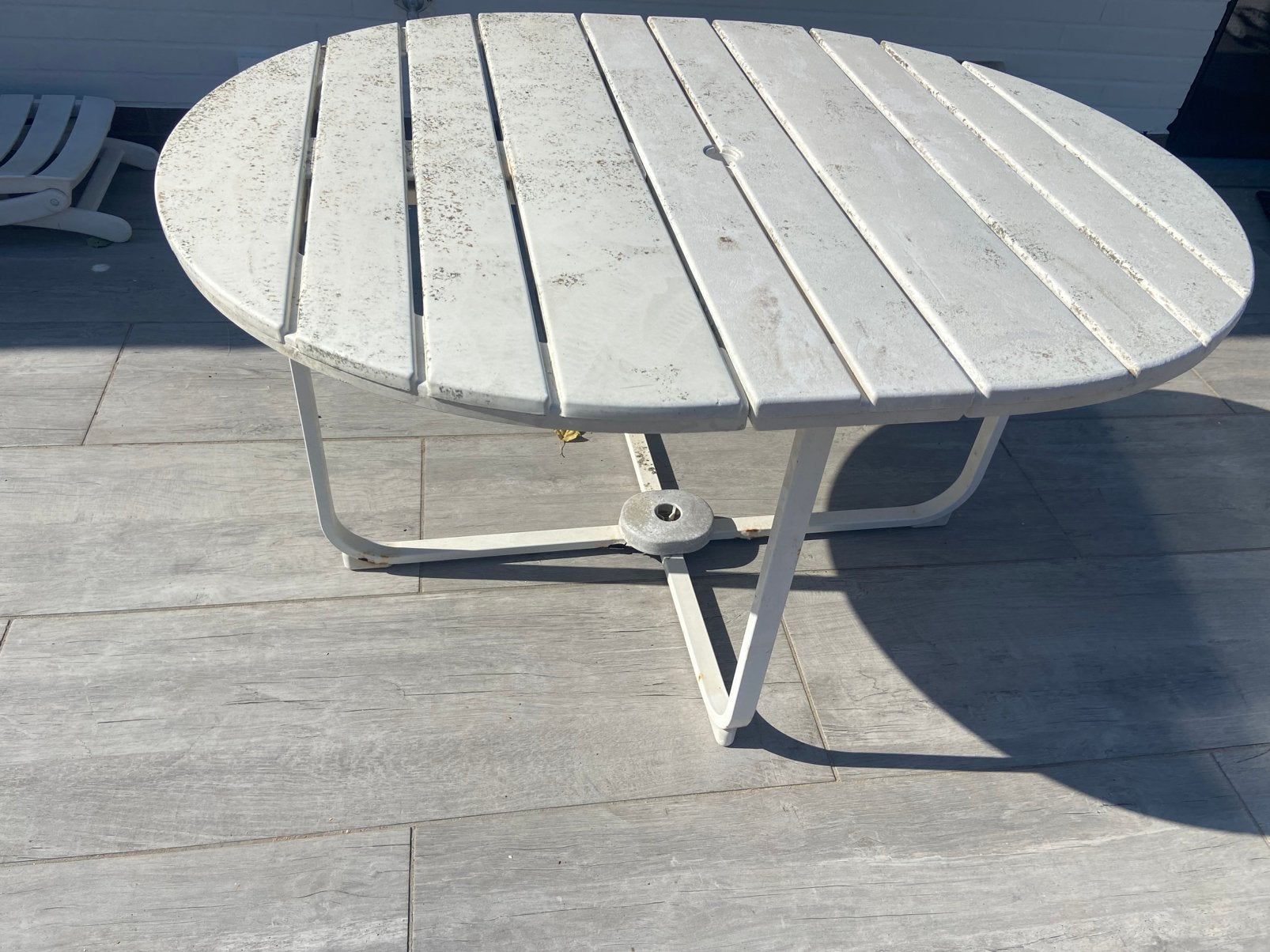tuintafel, Jardin & Terrasse, Tables de jardin, Enlèvement, Comme neuf, Plastique