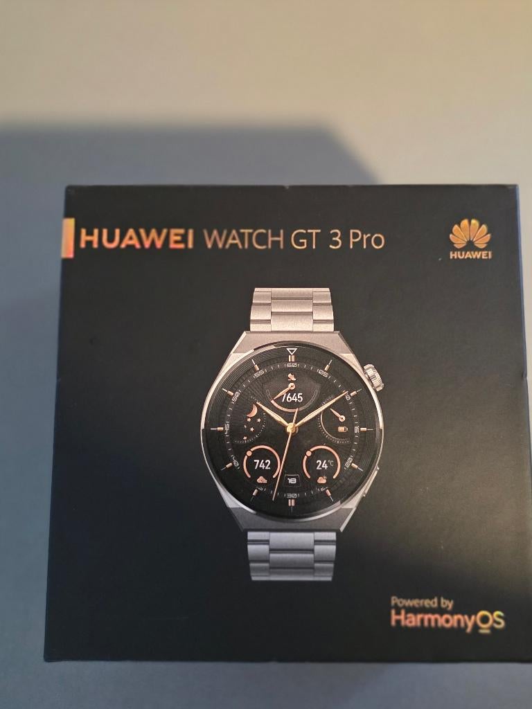 Huawei Watch GT3 Pro Titanium, Ophalen of Verzenden, Waterdicht, Hoogte, Zo goed als nieuw
