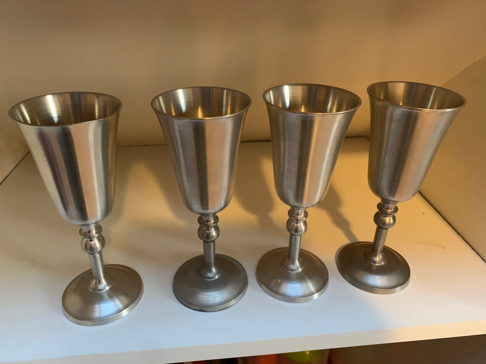 Tinnen drinkbekers 10x stuks, Antiek en Kunst, Ophalen