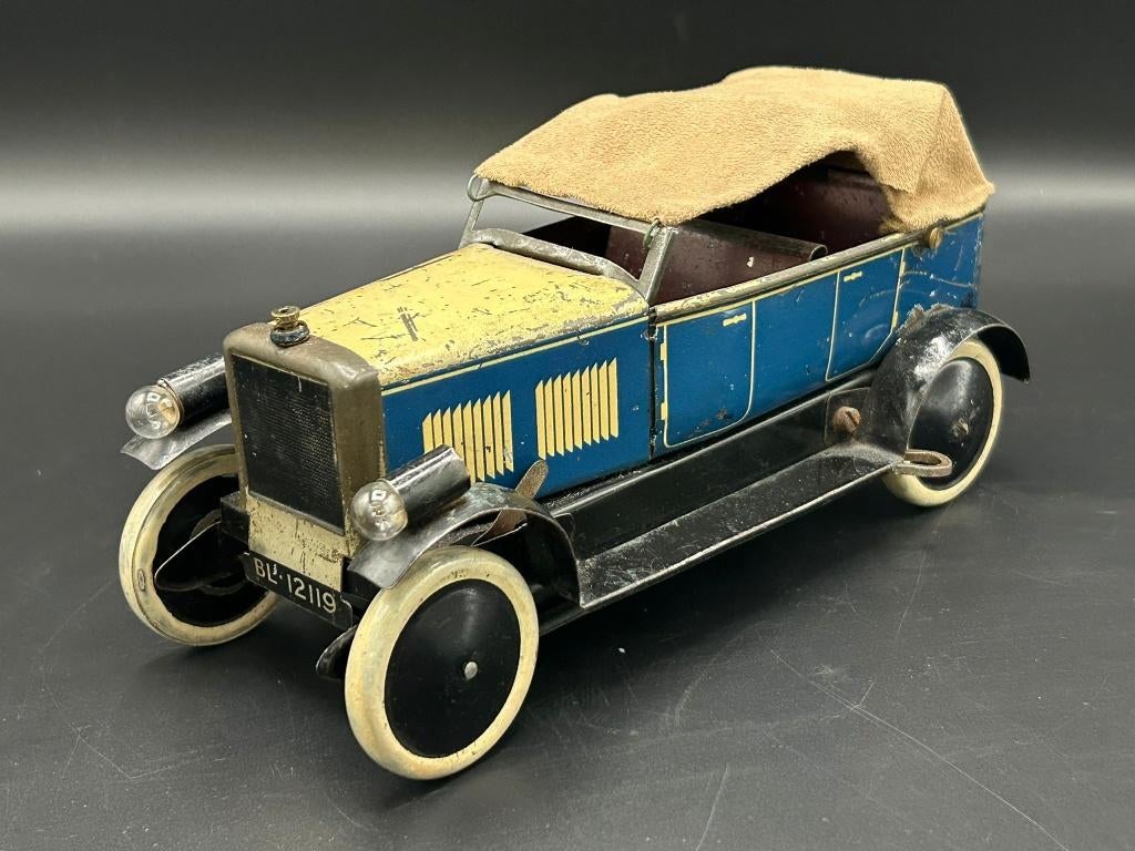 Antieke blikken auto Chad Valley Burnett Ubilda ca. 1920-30, Verzenden