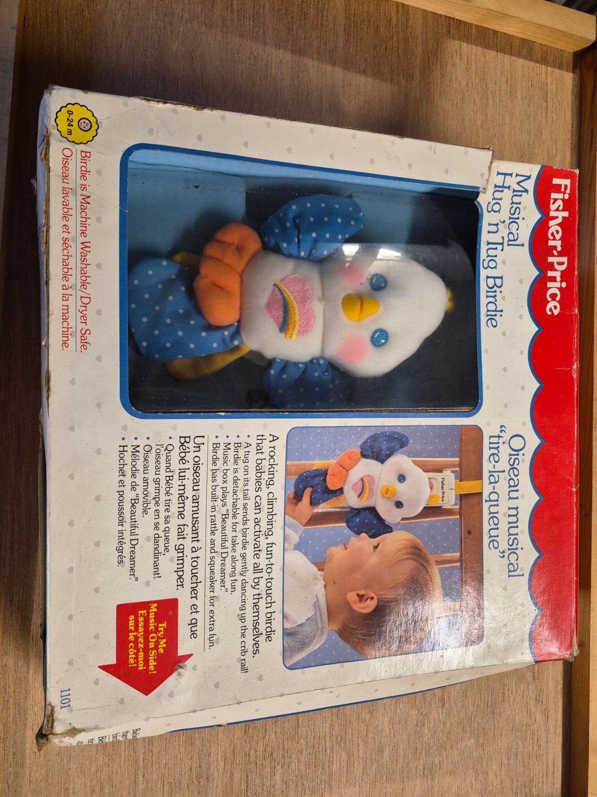 vintage Fisher-Price Musical Hug 'n Tug Birdie (1988), Enlèvement ou Envoi