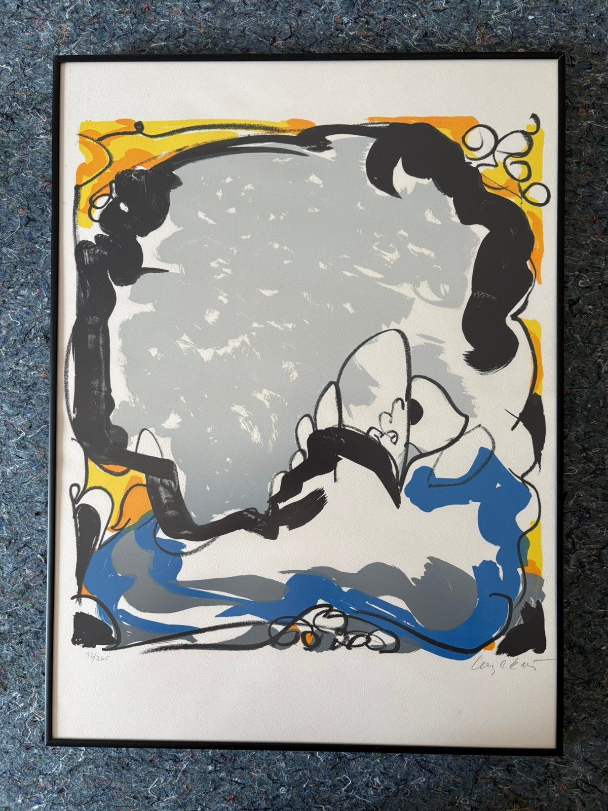 Maurice Wyckaert, Enlèvement ou Envoi, Abstrait, Lithographie, Numéroté
