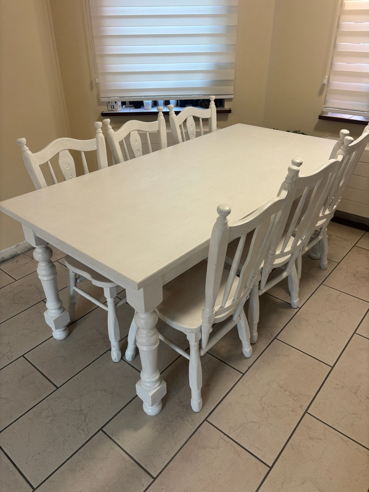 Eettafel (180x85x78) + 6 Bijpassende Stoelen, Ophalen, Zo goed als nieuw