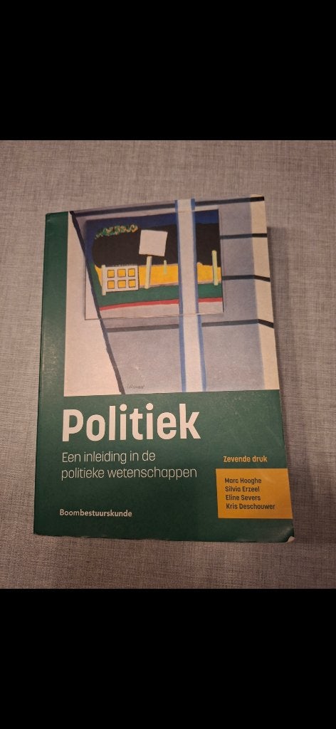 Studieboek Politiek, Enlèvement ou Envoi, Comme neuf, Enseignement supérieur, Kris Deschouwer; Marc Hooghe