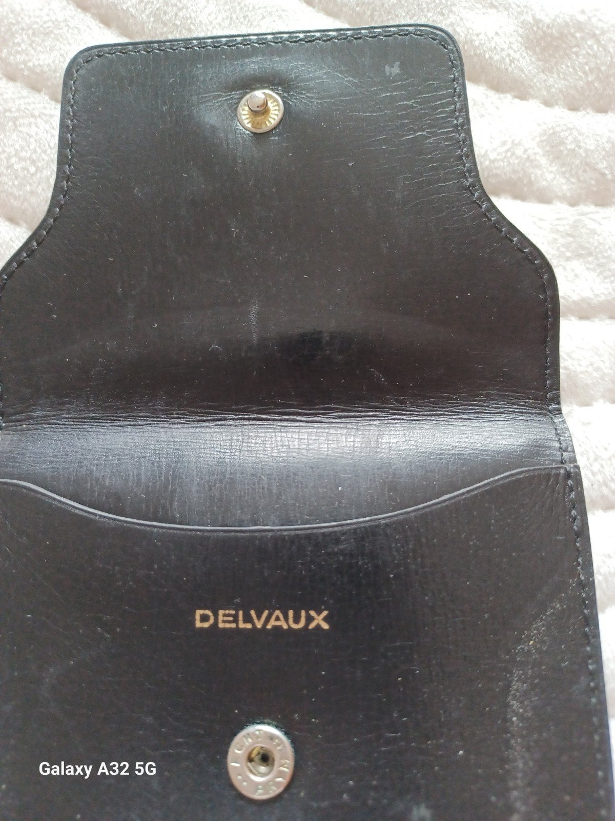 DELVAUX Portemonnaie noir DIABOLO PM vintage siglé, Envoi, Noir