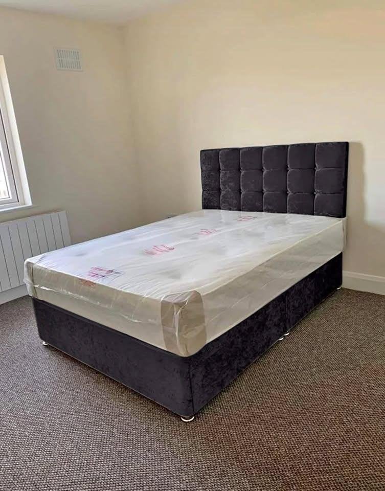 Nouveau lit + matelas — Toutes les tailles disponibles, Maison & Meubles, Envoi, Neuf, Deux personnes, Autres couleurs