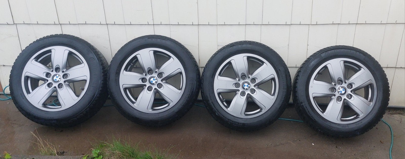 Pack 4 ROUES HIVER BMW 16"  205/55 R16  Continental  5x120, Enlèvement, Comme neuf