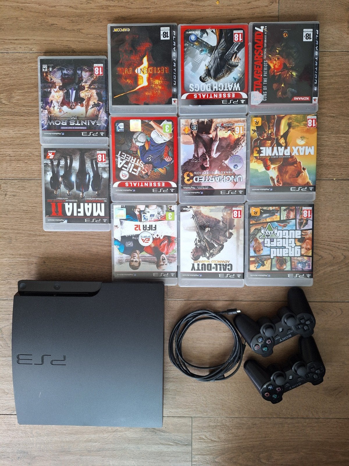 Ps3 met 2 controlers en spellekes, Games en Spelcomputers, Spelcomputers | Sony PlayStation 3, Ophalen