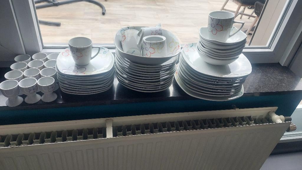 Eet en koffie servies, Service complet, Enlèvement, Utilisé, Autres styles