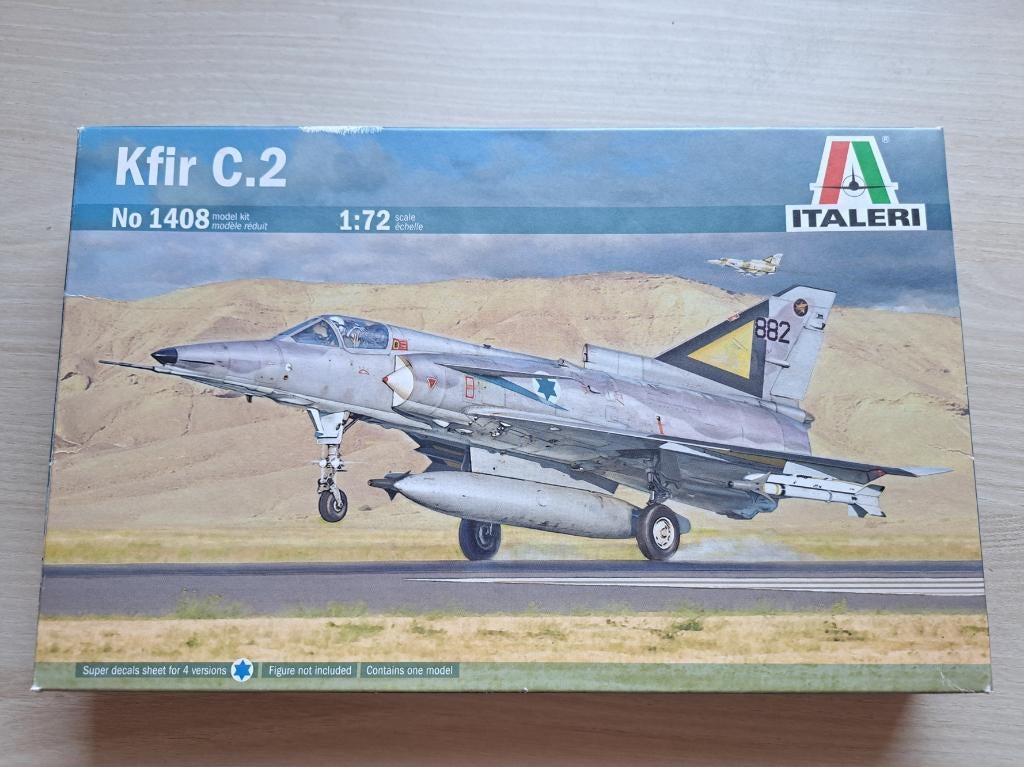 Italeri | Nr. 1408 | 1:72 - IAI Kfir C.2, Hobby & Loisirs créatifs, Modélisme | Avions & Hélicoptères, Neuf, 1:72 à 1:144, Avion