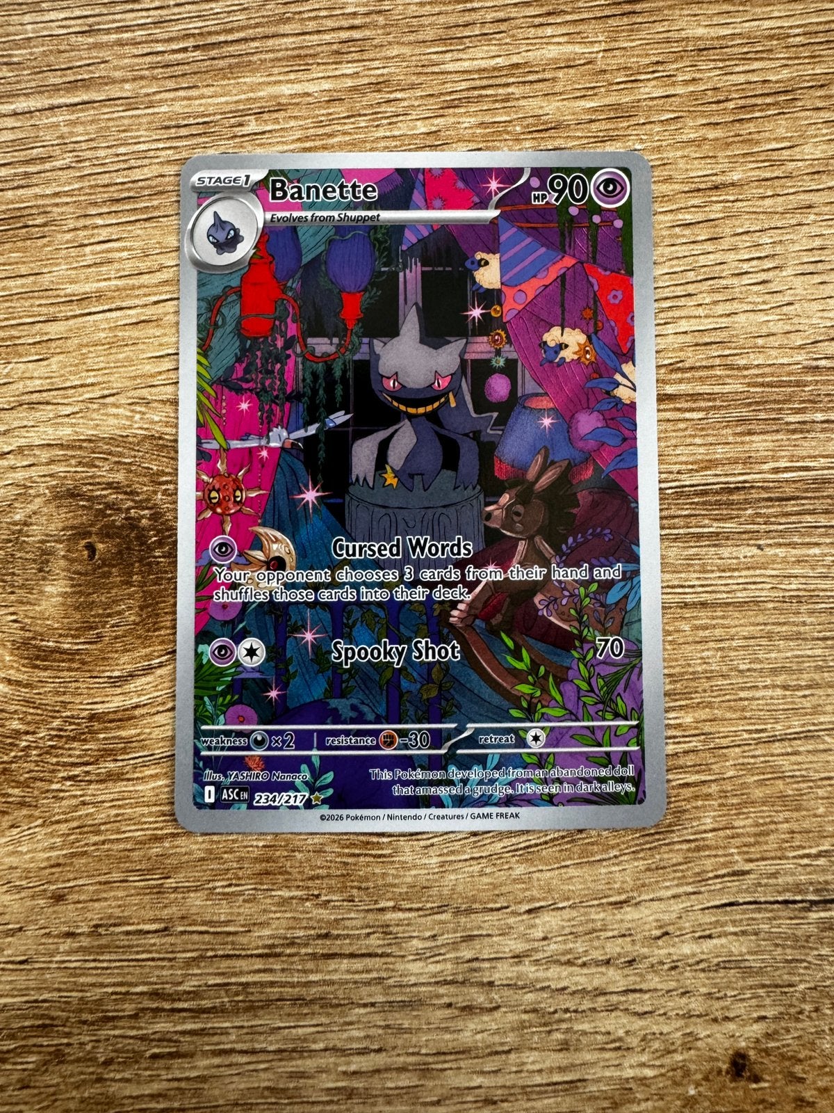 Banette 234/217 Ascended Heroes Pokémon, Enlèvement ou Envoi, Neuf, Cartes en vrac, Foil