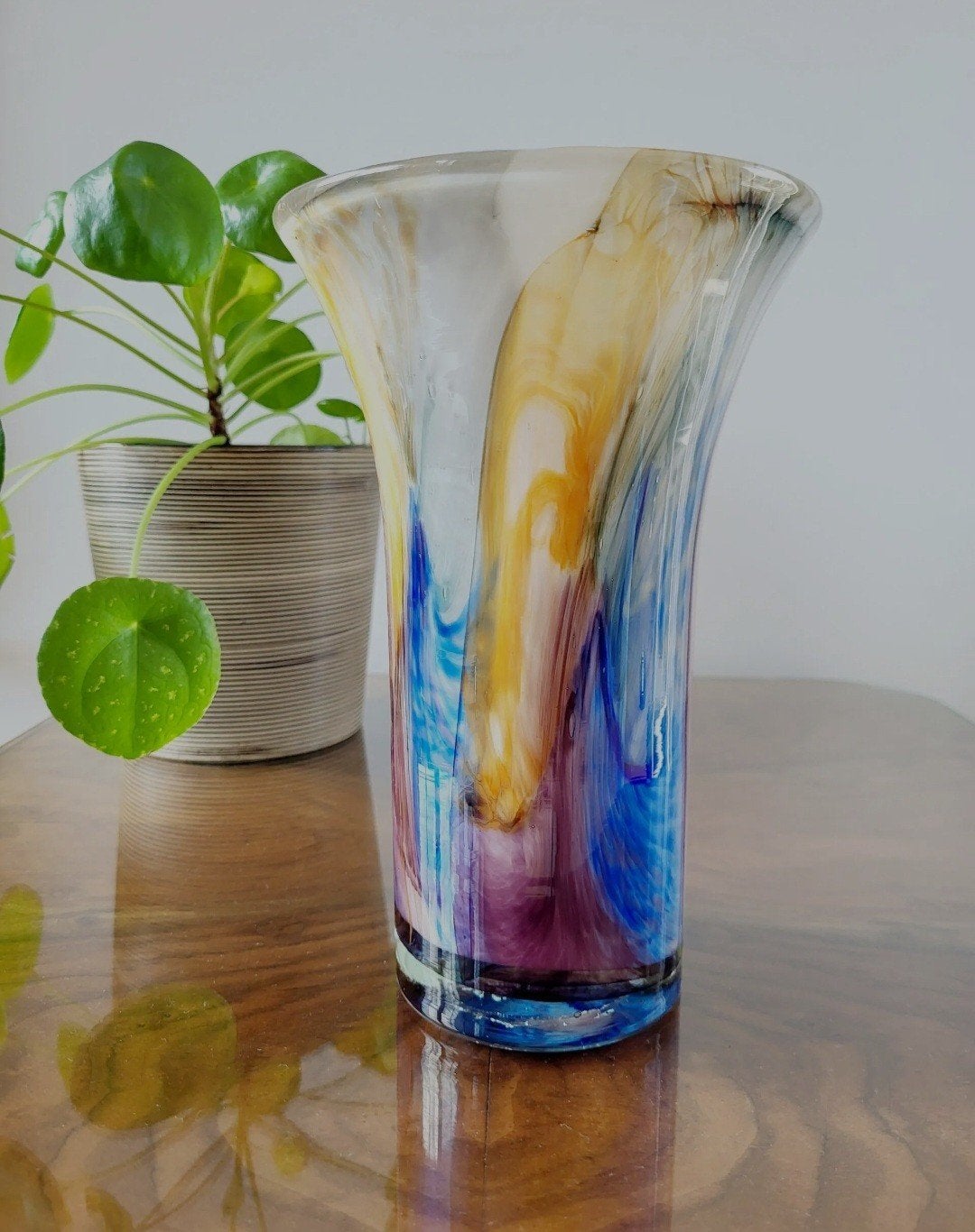 Vase Michèle Luzoro, multicolore, années 1980, France, Enlèvement ou Envoi