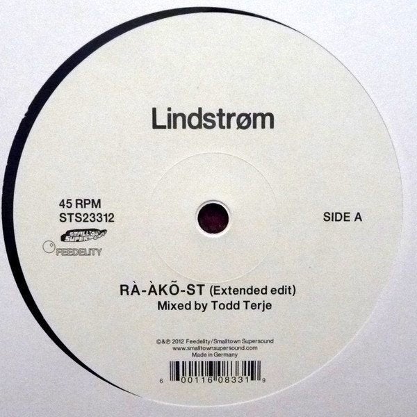 Lindstrøm - RÀ-ÀKÕ-ST (Extended Edit) / ĘG-GĘD-ŌSIS (Extende, Ophalen of Verzenden, Zo goed als nieuw, 12 inch, House