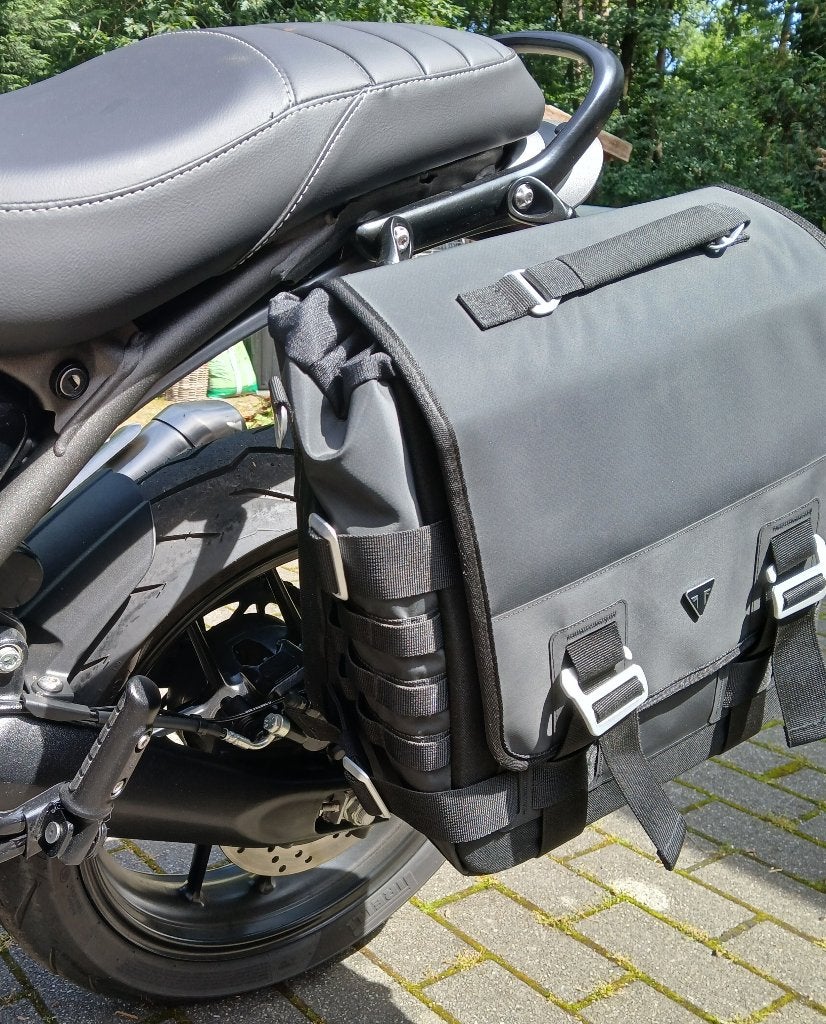 Zadel + koffer + valbaren voor Triumph 400, Motoren, Ophalen, Nieuw