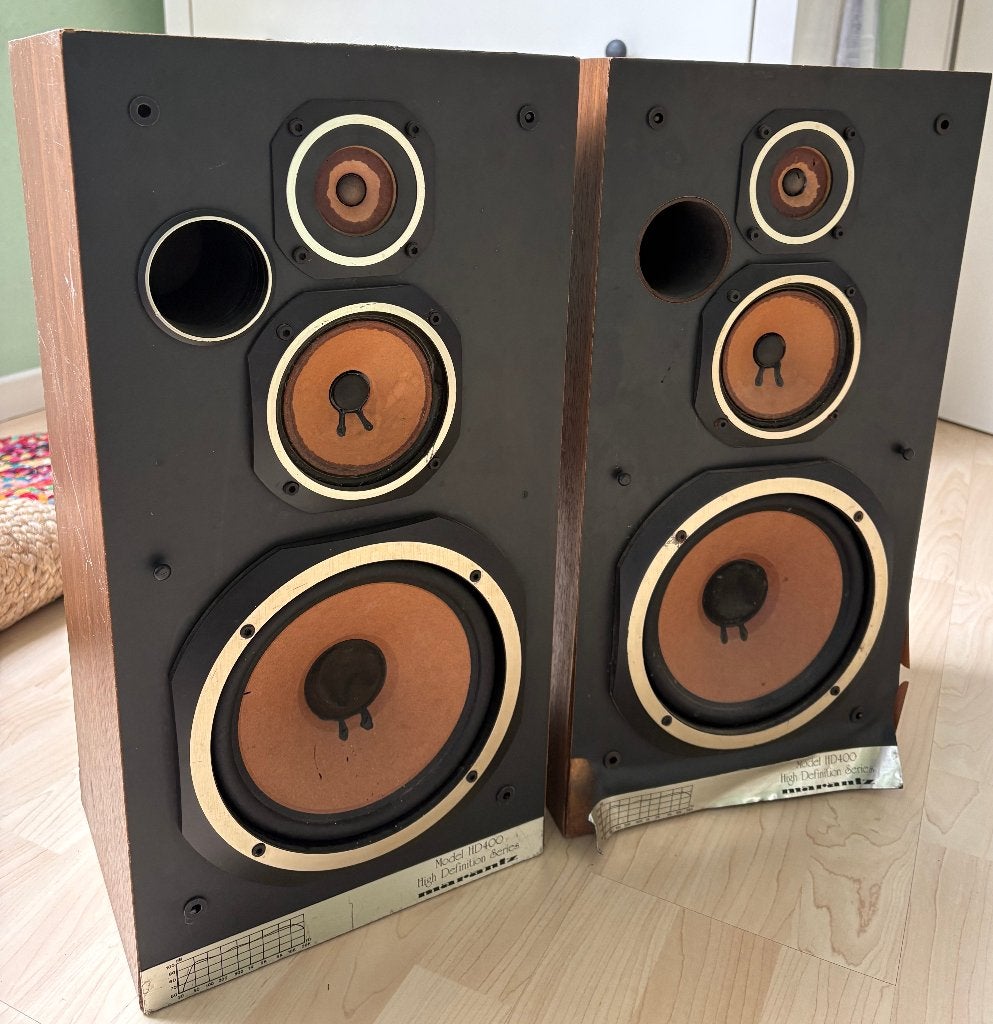 Marantz Model HD400 vintage speaker, Autres marques, Bass-reflex, 60 à 120 watts, Enlèvement