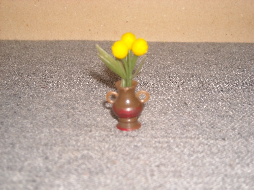 Lundby vaasje met bloemen, Ophalen of Verzenden, Gebruikt, Poppenhuis