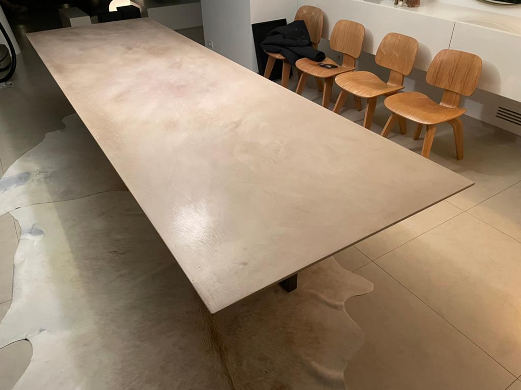 Lange eettafel, Huis en Inrichting, Tafels | Eettafels, Ophalen, Zo goed als nieuw