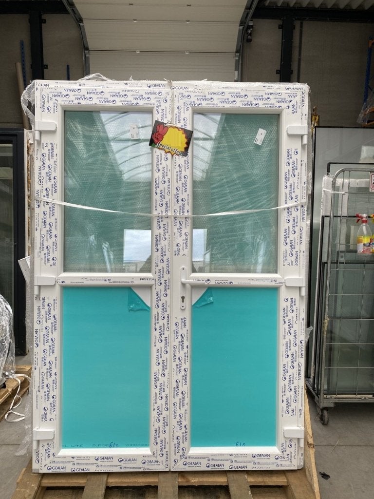 Porte en pvc blanc Vitre ou demie vitrée poignée compris, Enlèvement, Neuf