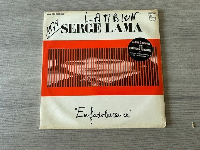 Vynil Enfadolescence – Serge Lama (lp030), Cd's en Dvd's, Pop, Ophalen of Verzenden, Zo goed als nieuw, 12 inch