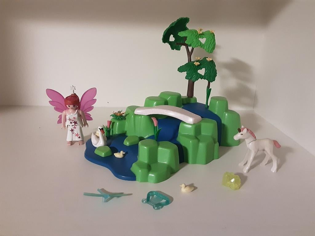 PLaymobil elfentuin met eenhoorn - compleet, Kinderen en Baby's, Speelgoed | Playmobil, Ophalen of Verzenden, Zo goed als nieuw