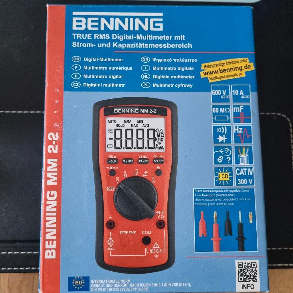 Multimètre numérique BENNING MM 2-2, Enlèvement ou Envoi, Neuf, Multimètre
