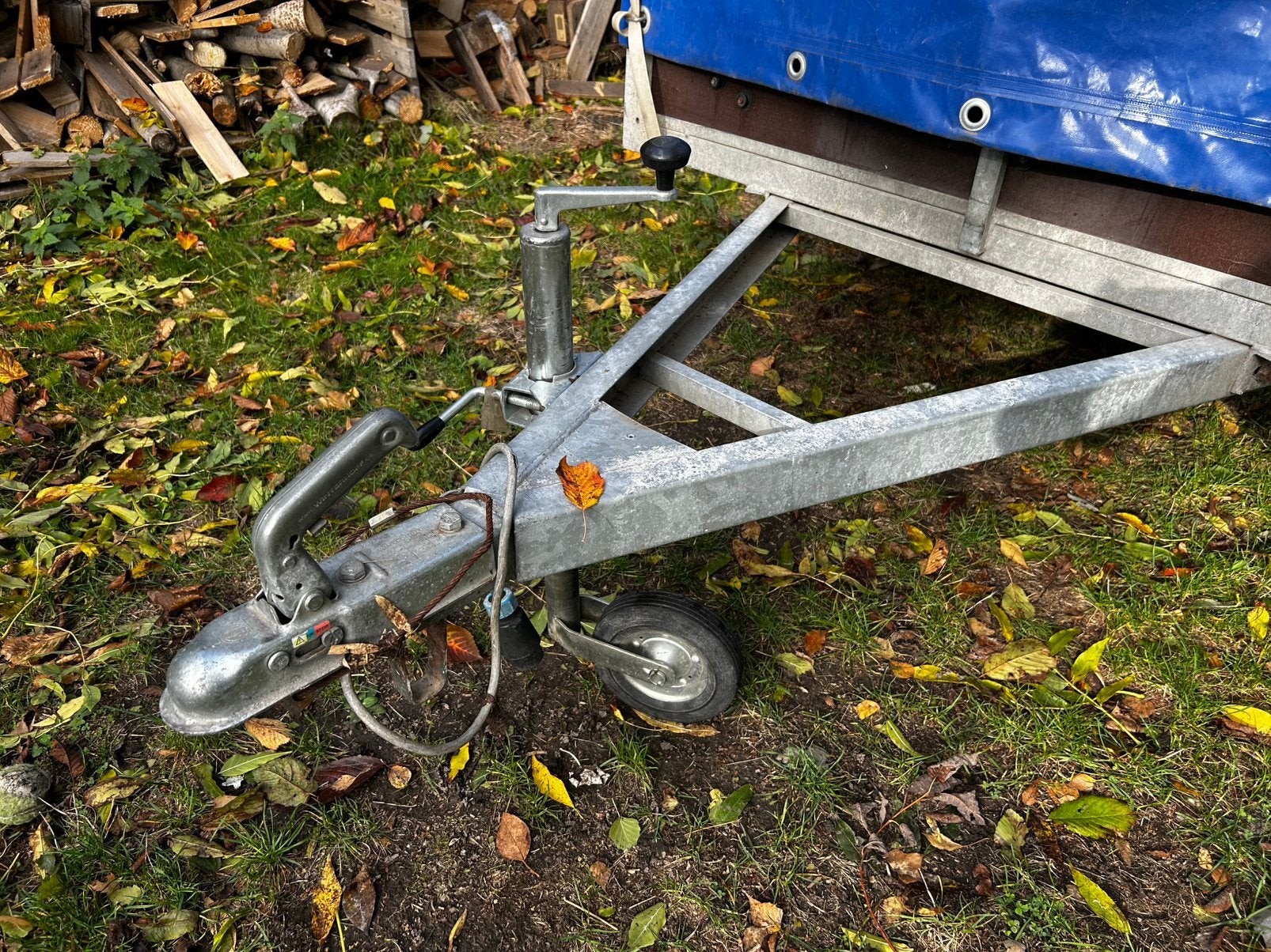 Remorque Custafer 749 kg – Bâchée – 2,25 m - galvanisé, Auto diversen, Ophalen, Gebruikt