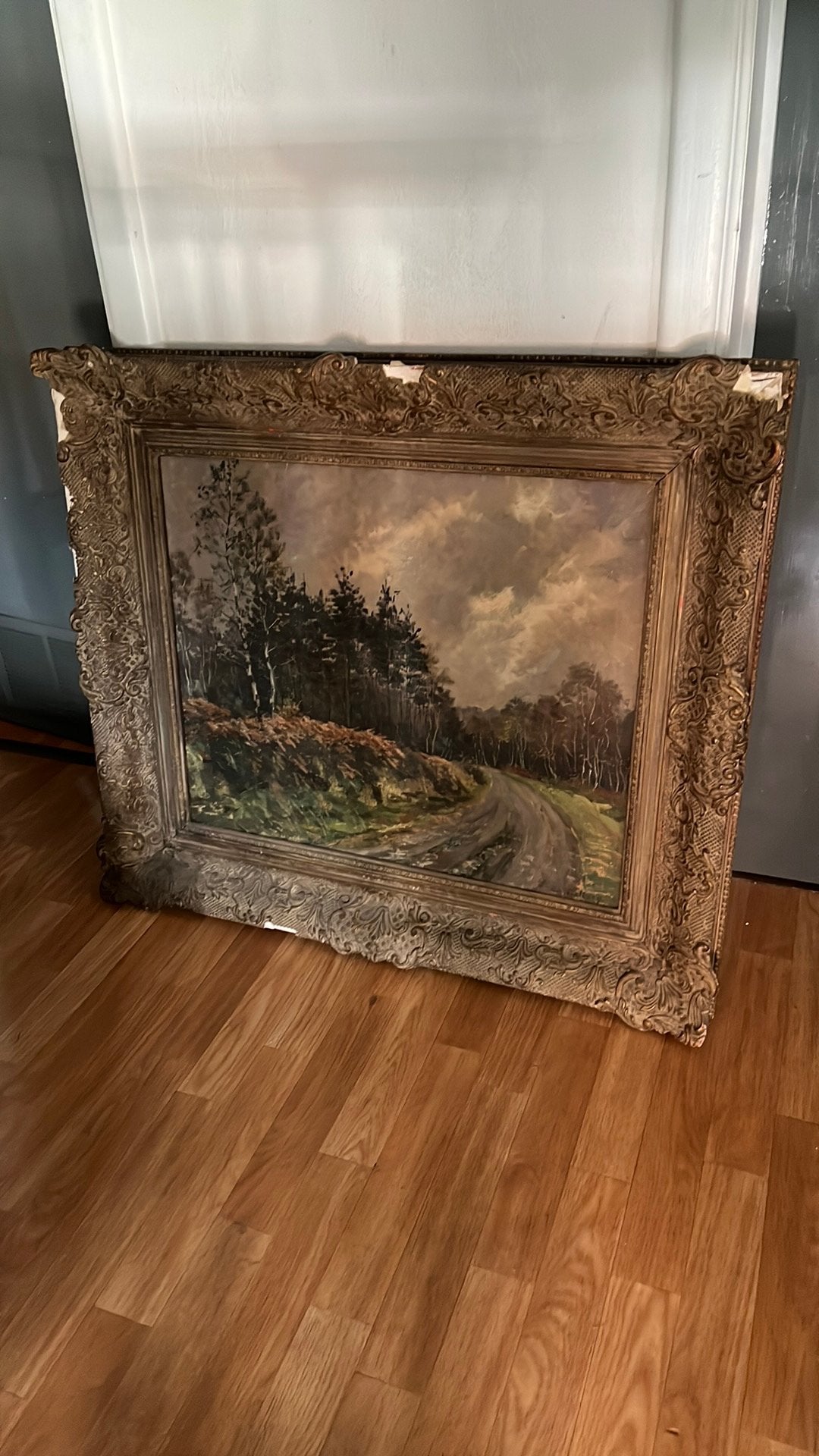 Oude schilderij, Ophalen