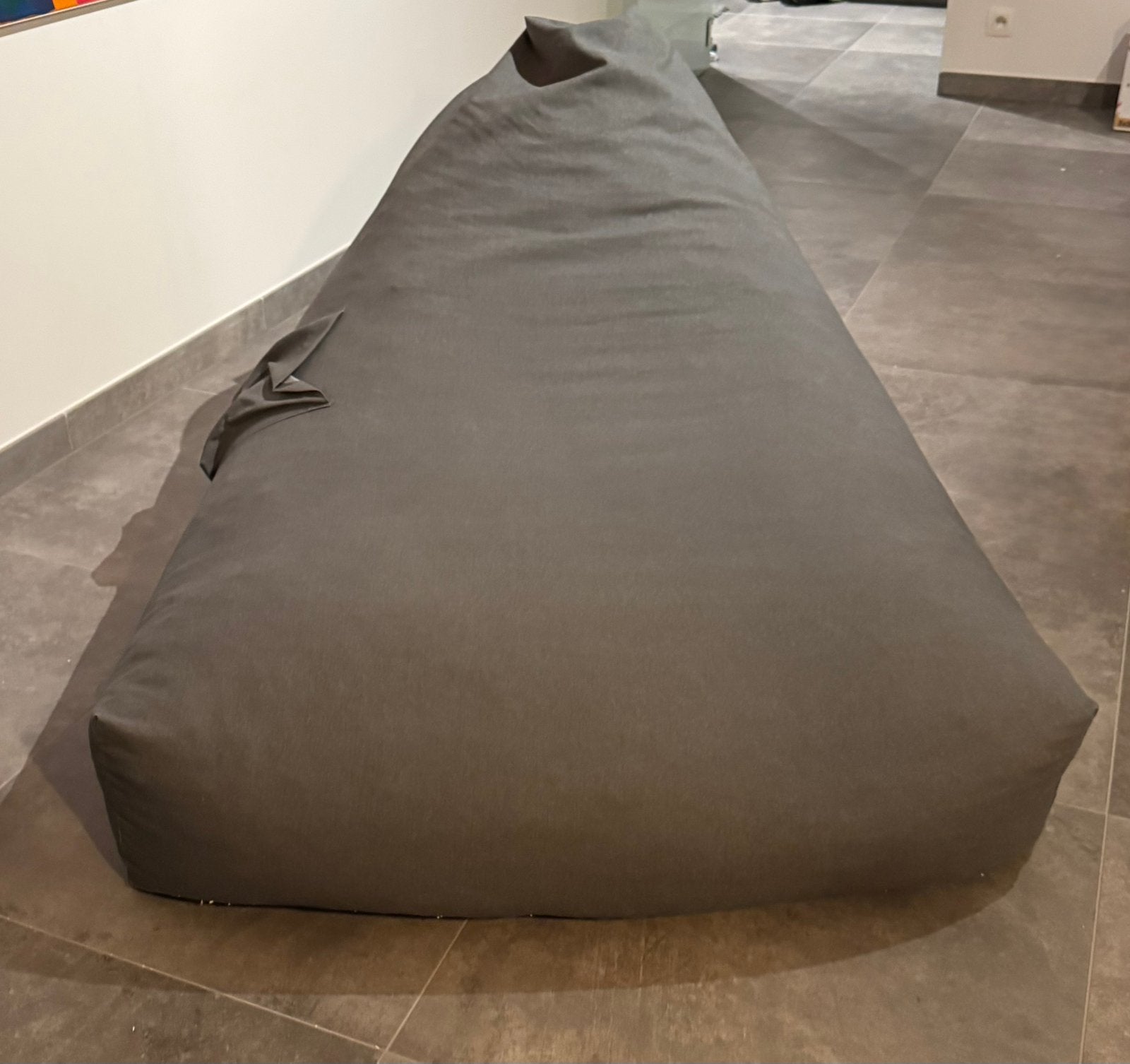 Pouf poire SKLUM, Maison & Meubles, Enlèvement, Comme neuf, Gris, Pouf
