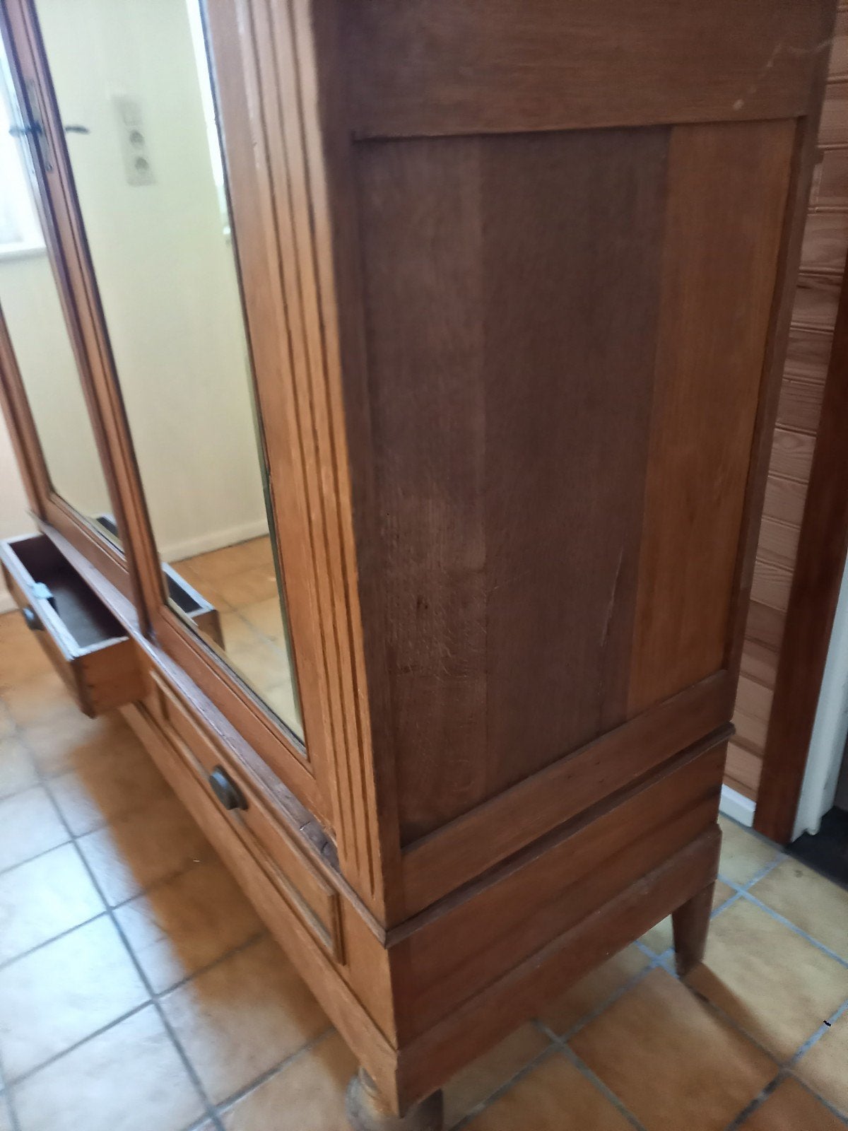 Armoire ancienne, vestiaire, armoire H 210 profondeur 50 W 1, Enlèvement ou Envoi