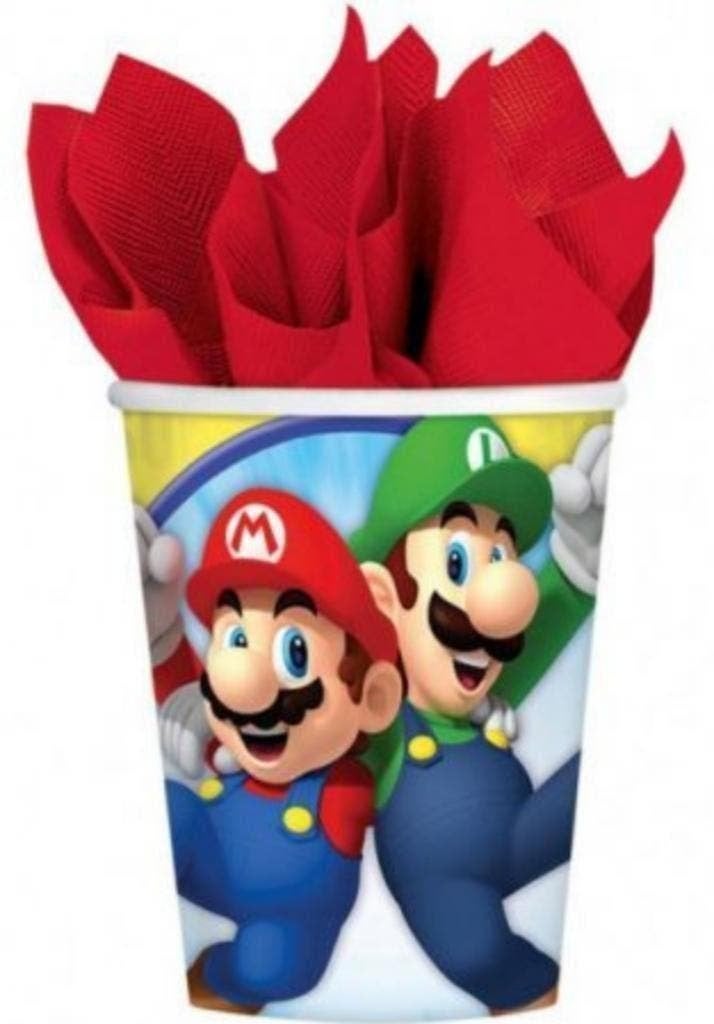 Super Mario Bros Feestartikelen / Versiering Verjaardag, Ophalen of Verzenden, Nieuw, Feestartikel