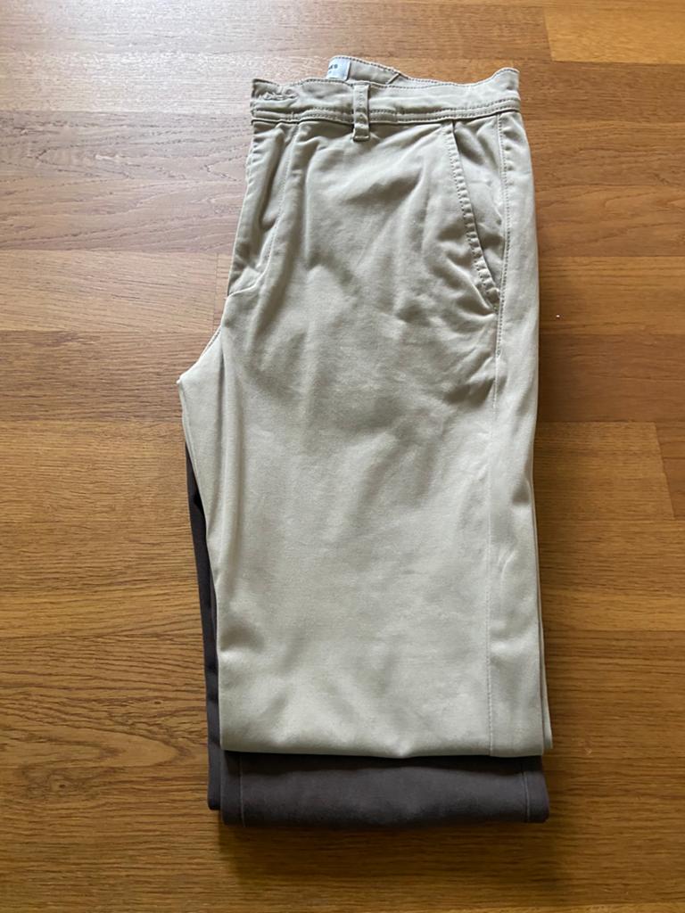 Broek Jack & Jones, Ophalen, Gedragen, Beige