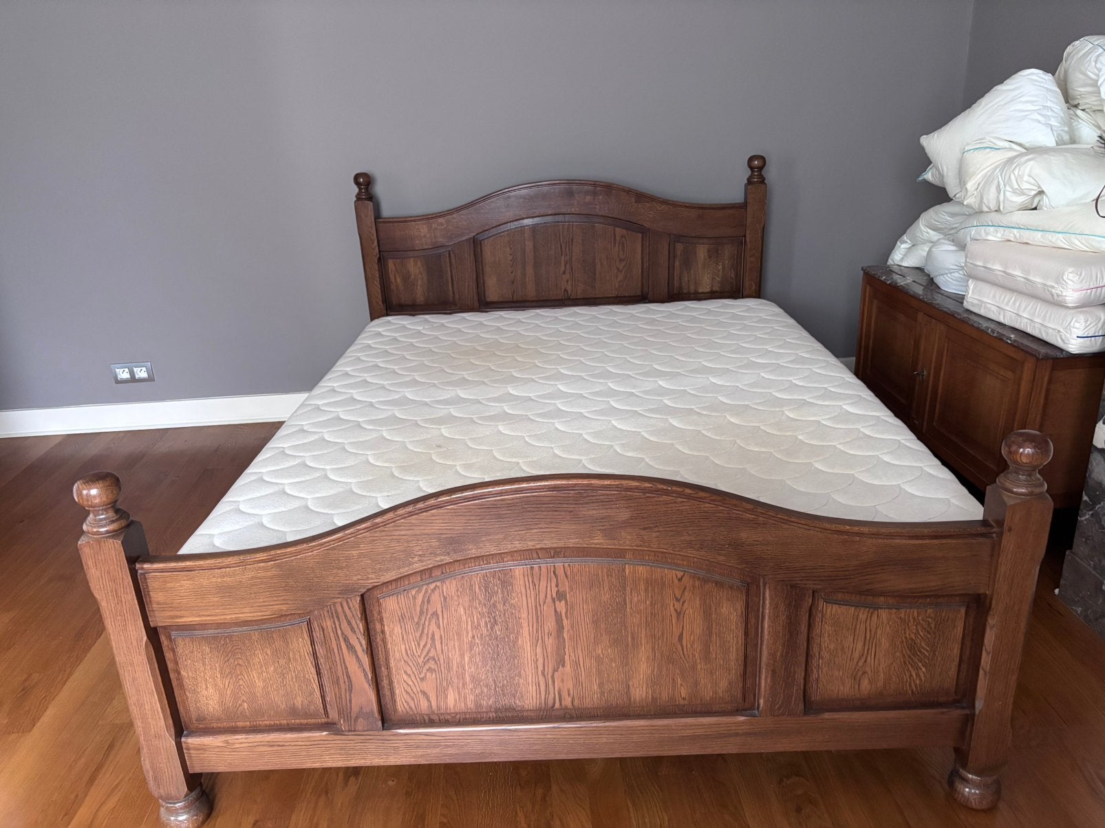 Bed 160x200cm incl nachtkastjes, matras en bedbodem, Enlèvement, Utilisé