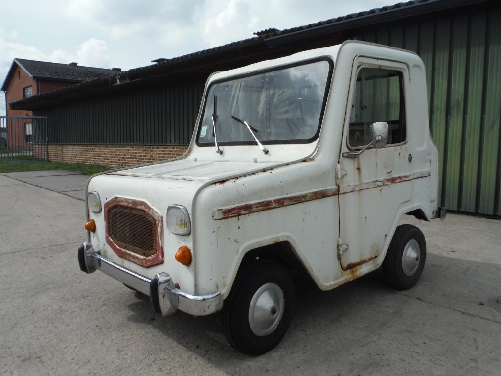 Willam A2 microcar Lambretta oldtimer 1969, Auto's, Overige merken, Achterwielaandrijving, Zwart, Wit