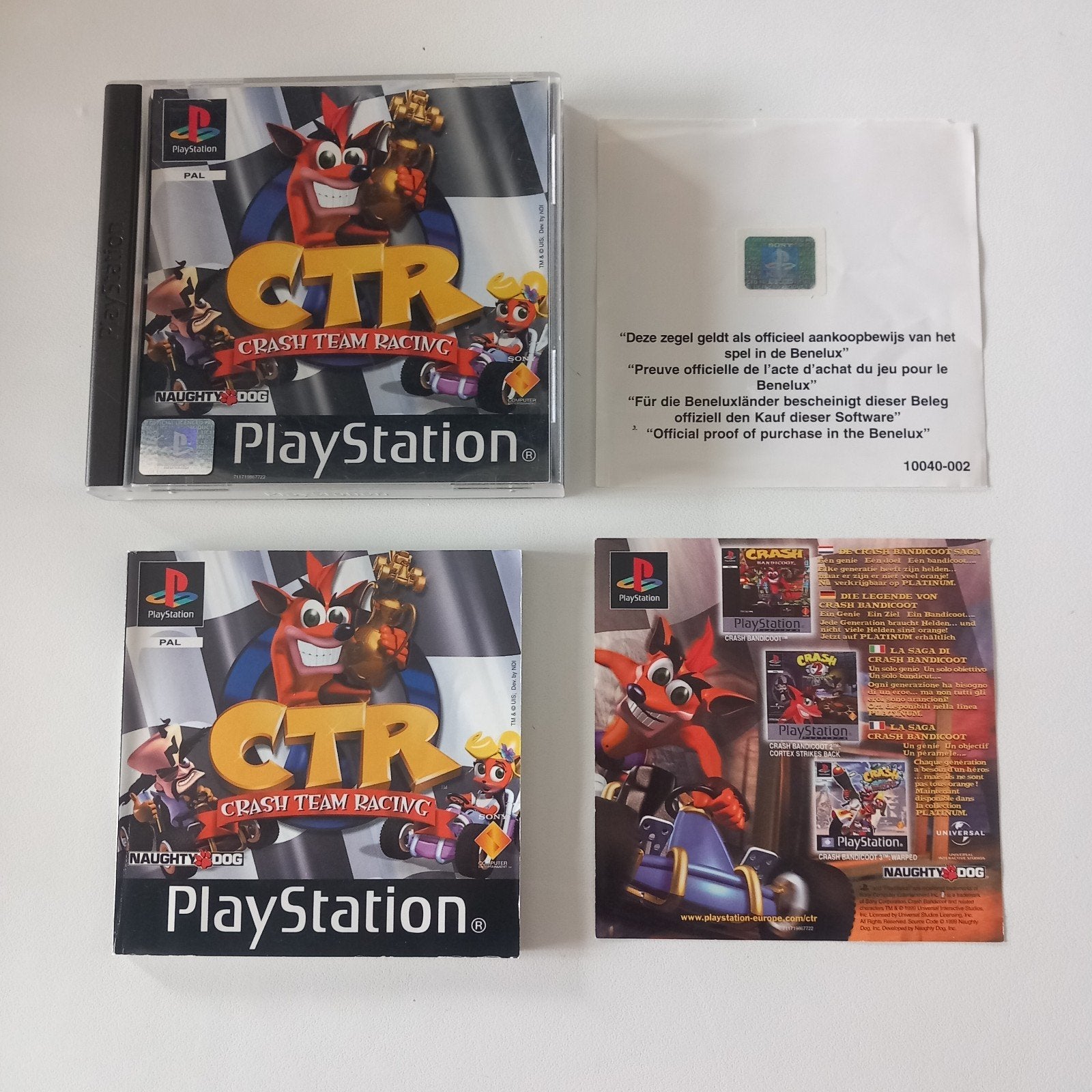 Bandicoot Crash Racing Team playstation 1, Ophalen of Verzenden