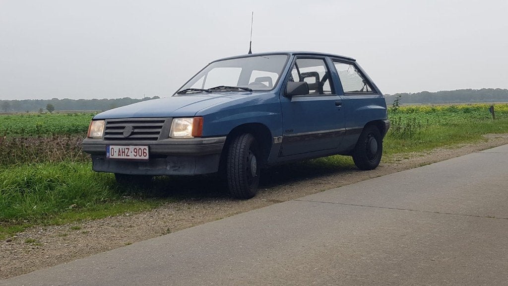 Opel Corsa A 1.2S Luxus, Autos, Opel, Particulier, Corsa, Essence, 3 portes, Boîte manuelle, Bleu, Beige, Tissu, Traction avant