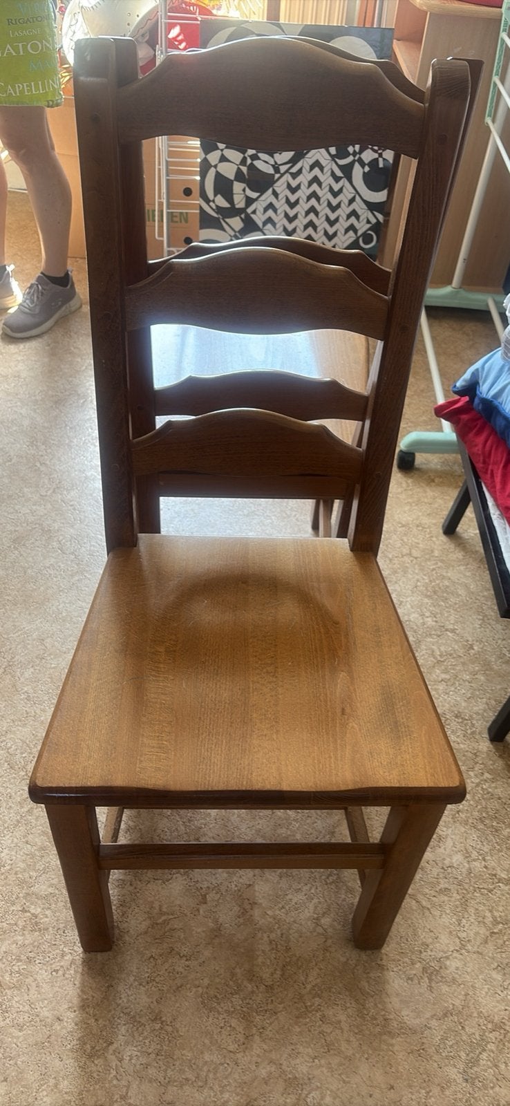Lot de 6 chaises en bois massif, Antiek en Kunst, Antiek | Meubels | Stoelen en Sofa's, Ophalen