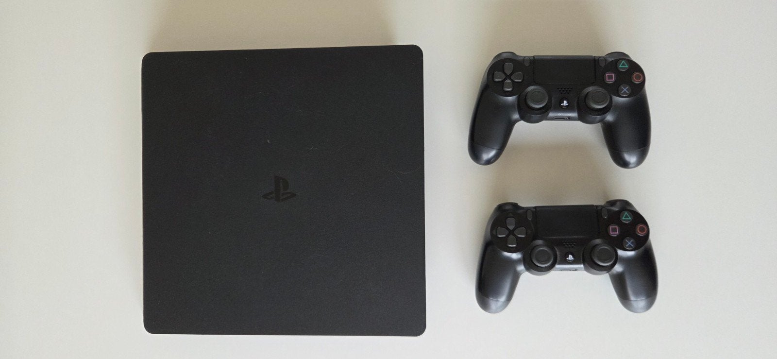 Sony Playstation 4 Slim incl. controllers en MK 11, Met 2 controllers, Ophalen of Verzenden, Slim, 500 GB