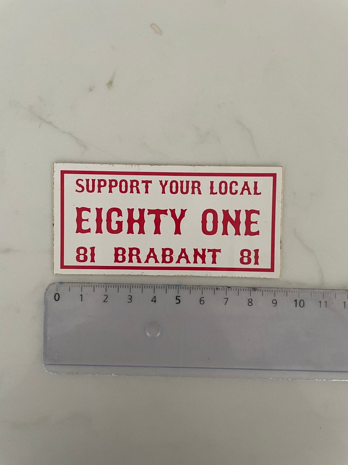 Soutenez votre section locale Eighty One 81 Brabant 81 », Enlèvement ou Envoi, Neuf, Voiture ou Moto