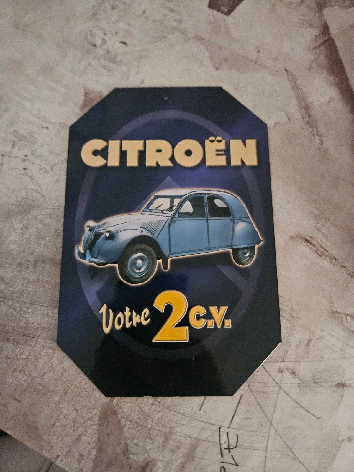 Plaque citroen, Collections, Enlèvement
