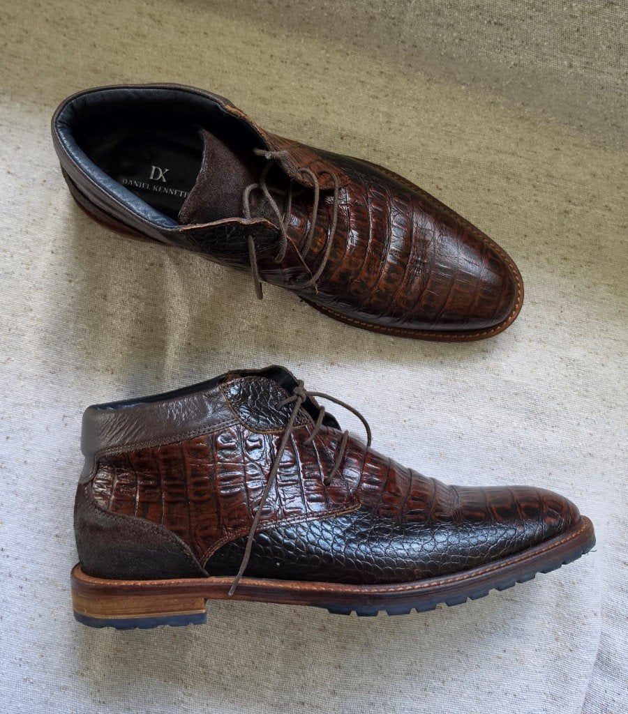 Chaussures en cuir Daniel Kenneth pour homme — taille 44, Daniel Kenneth, Enlèvement ou Envoi, Comme neuf, Brun
