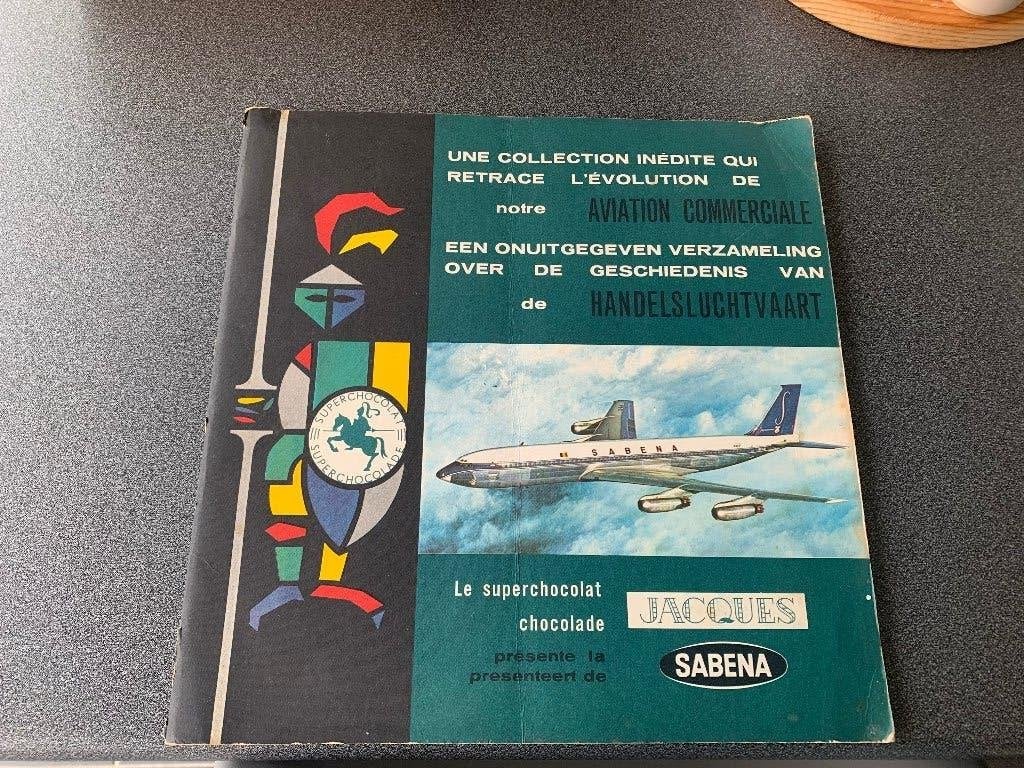 Vintage Prentenalbum Chocolade Jacques / Sabena (1963), Ophalen of Verzenden