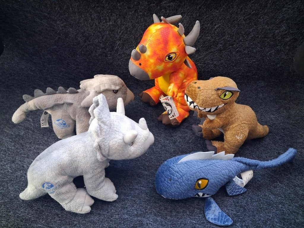 Lot van 5 Jurassic World knuffels, Ophalen of Verzenden, Zo goed als nieuw