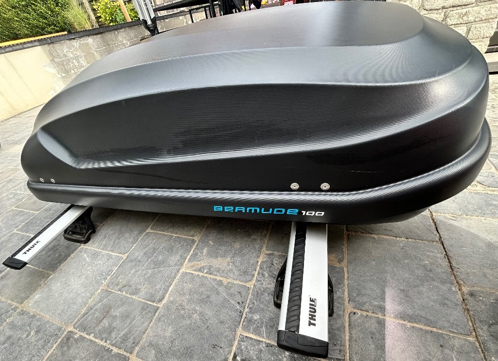 Dakkoffer met aerodynamische dakdragers thule, Auto diversen, Dakkoffers, Ophalen, Zo goed als nieuw