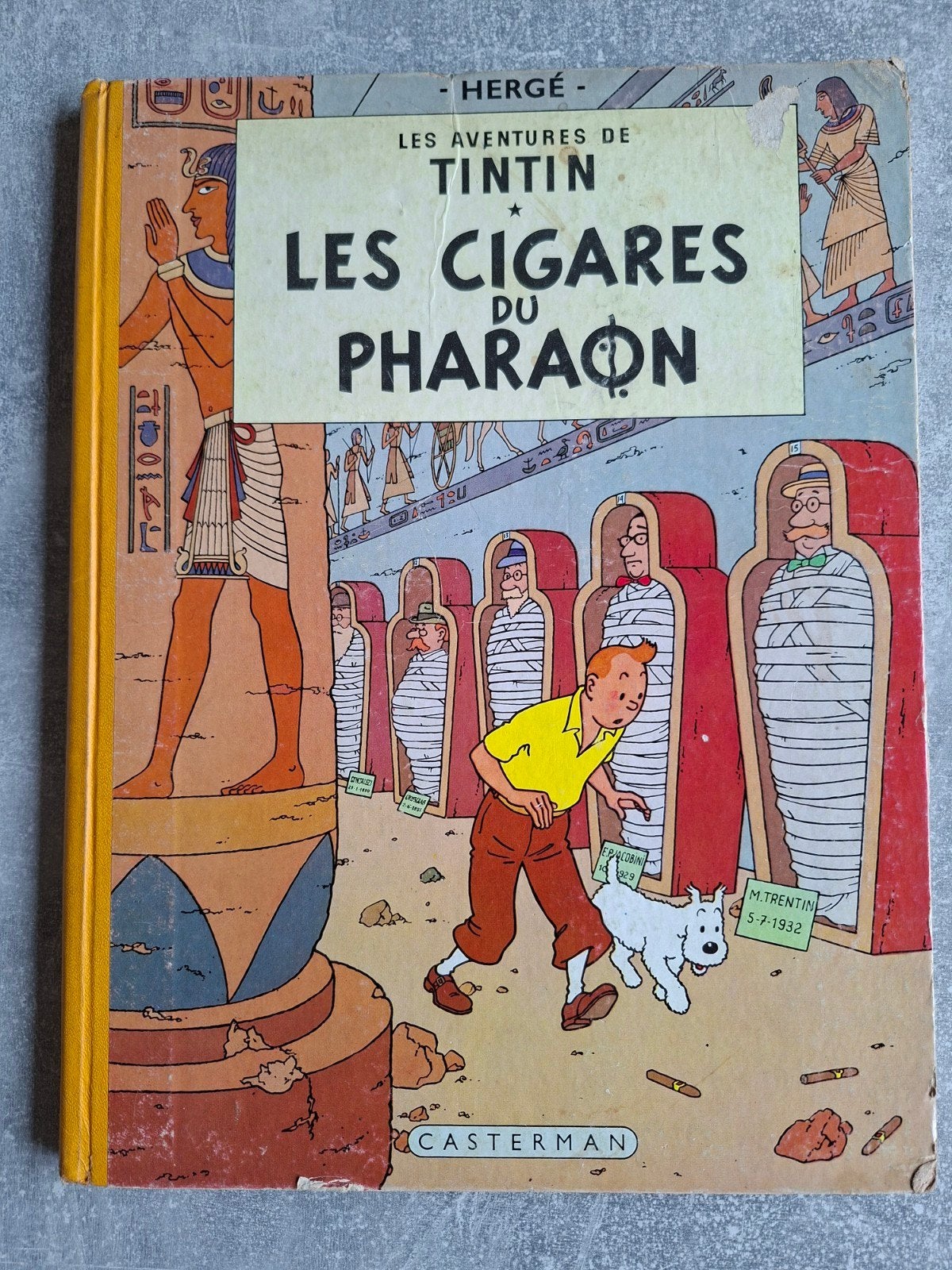 TINTIN - Les cigares du Pharaon- EO 1955, Enlèvement ou Envoi, Une BD, Utilisé, Hergé.