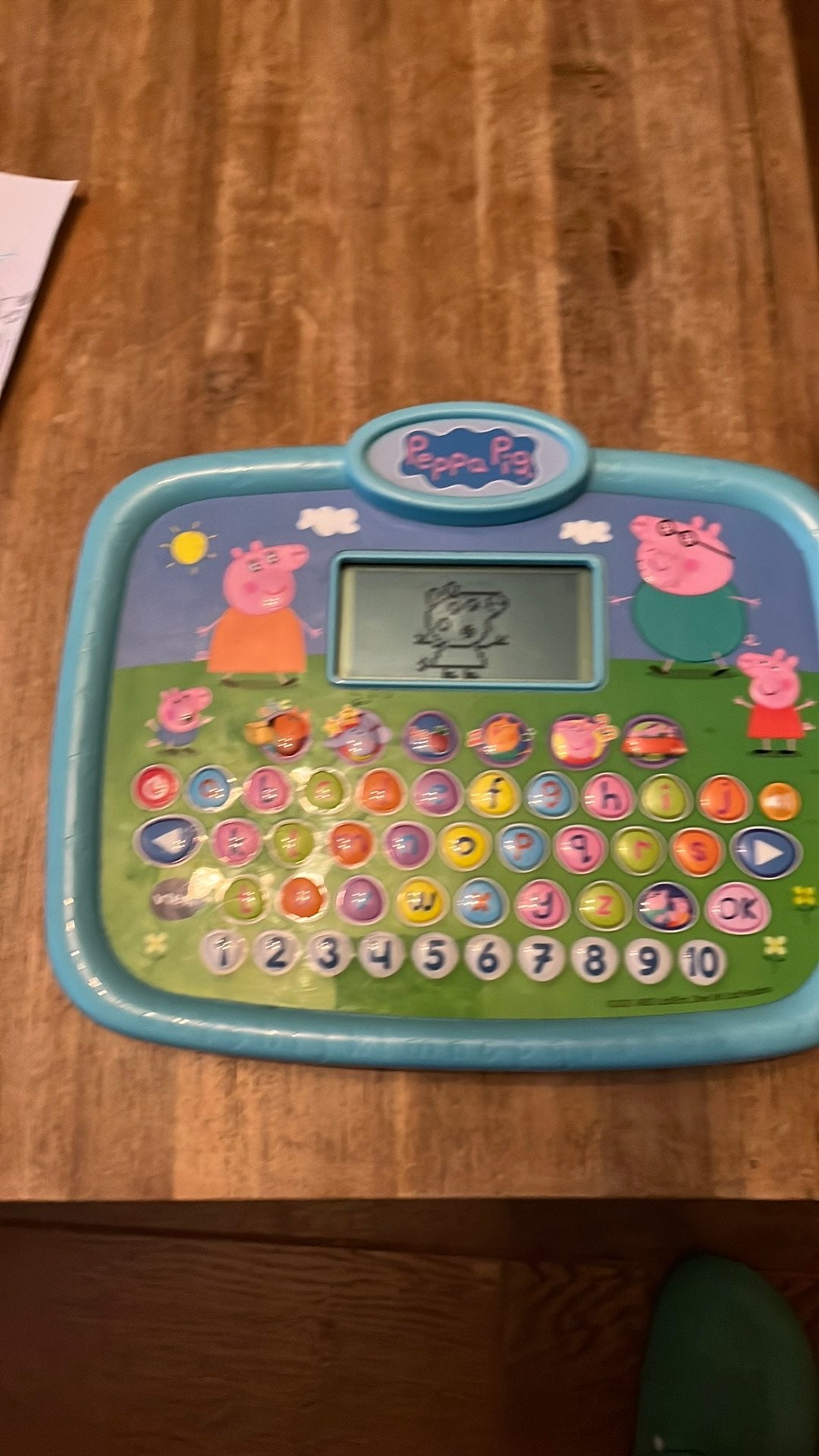 V-tech peppa pig computer om cijfers en letters te leren, Ophalen of Verzenden, Zo goed als nieuw, 2 tot 4 jaar