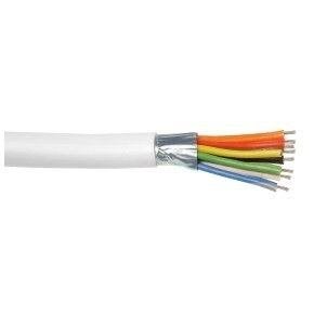 2x0.75+6x0.22 ALARMKABEL Eca SOEPEL WIT ring (100 meer), Verzenden
