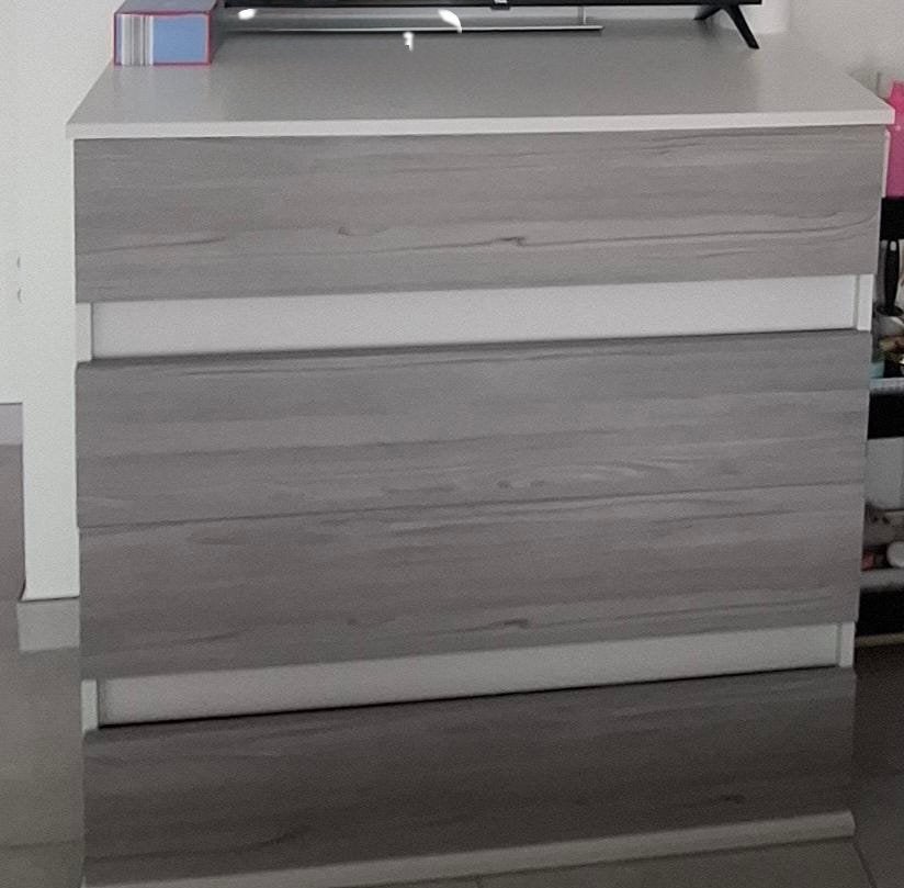 Modern dressoir met 4 laden, Ophalen, Gebruikt, 50 tot 100 cm, 3 of 4 laden